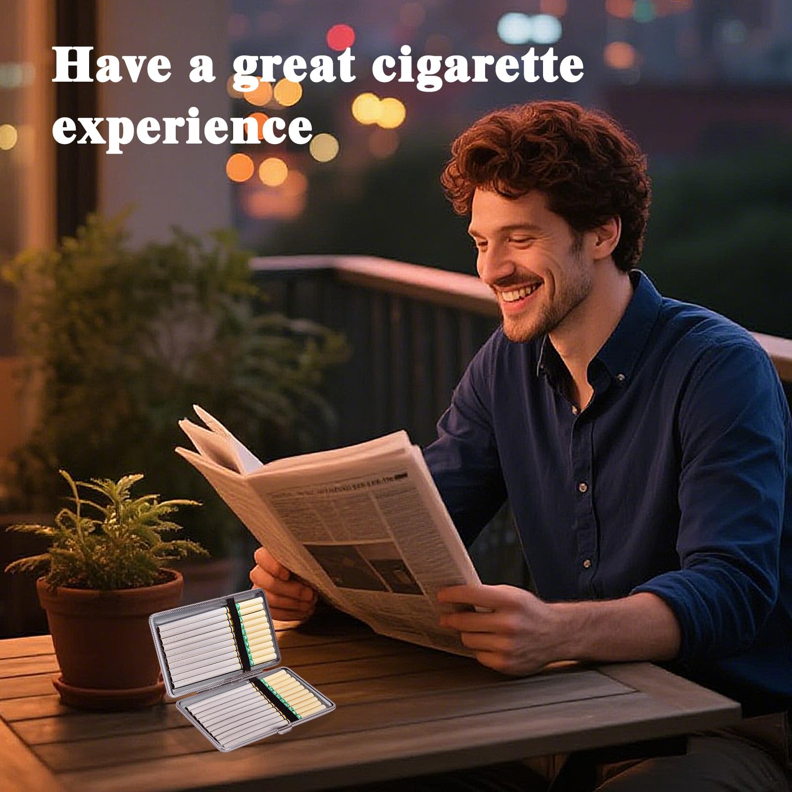Amazon.com: 4 Pack Cigarette Case Metal 100mm Cigarettes Box