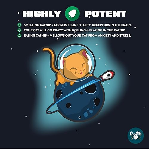 Miniatura 4 de Our Pets Hierba gatera prémium  Tarro de 1.25 oz de hierba gatera de alta potencia  100% cultivado en América del Norte