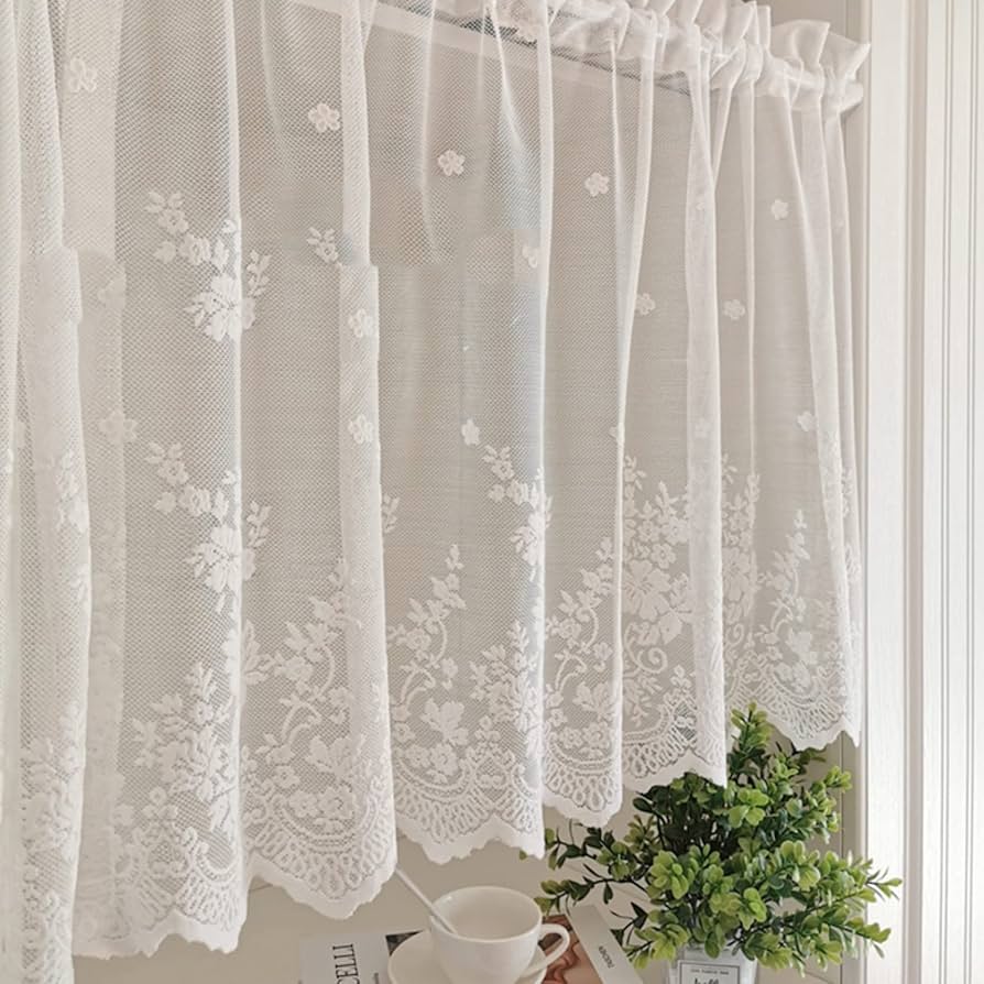 リース＆cafeカーテン Amazon｜カインズ(CAINZ) カフェカーテン ホワイトバーチ 幅