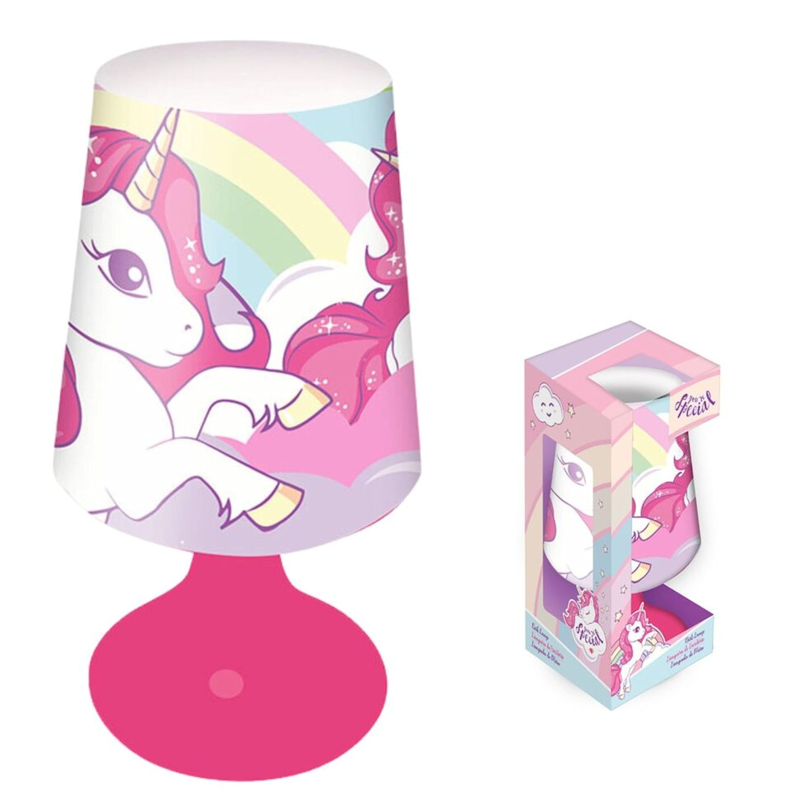 Srv Hub Girls Unicorn Table Lamp | Battery Powered | 18Cm Bedside Lamp For Kids Night Lamp, Ideal For Kids 3+ Years Bedroom Décor | Led Light