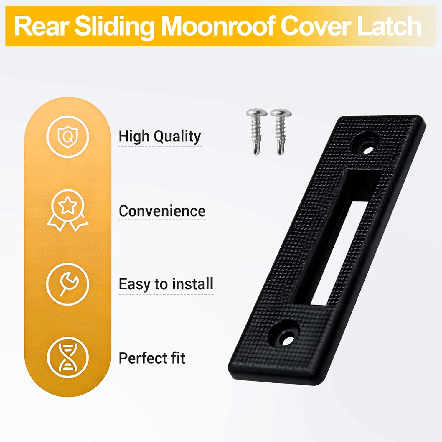 Rear Moonroof Latch Replacement 84900118 for Chevy Traverse, Buick Enclave, GMC Acadia Rear Moonroof Slider Upgrade Sunroof Lock F Retainer (Rev 0)