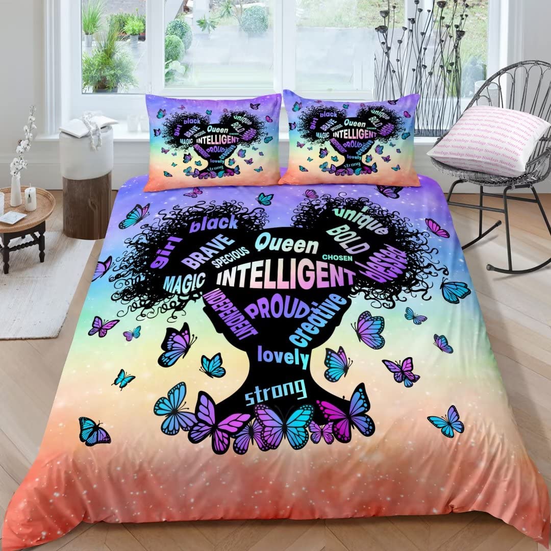 Smlsp Little Black Girl Bedding Sets 
