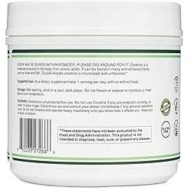 Creatine Monohydrate Powder 1.1lbs (100 Servings of 5 Grams Each) - No Fillers, Vegan Safe, Non-GMO, Gluten Free by Double Wood