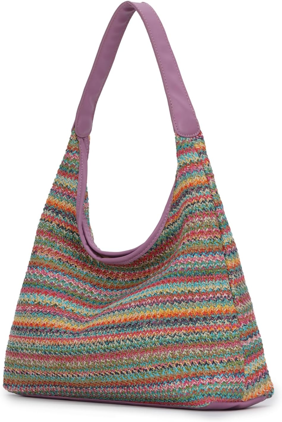 KUANG! Shoulder Bag for Women Straw Woven Tote Bag Summer Beach Bag Handbags