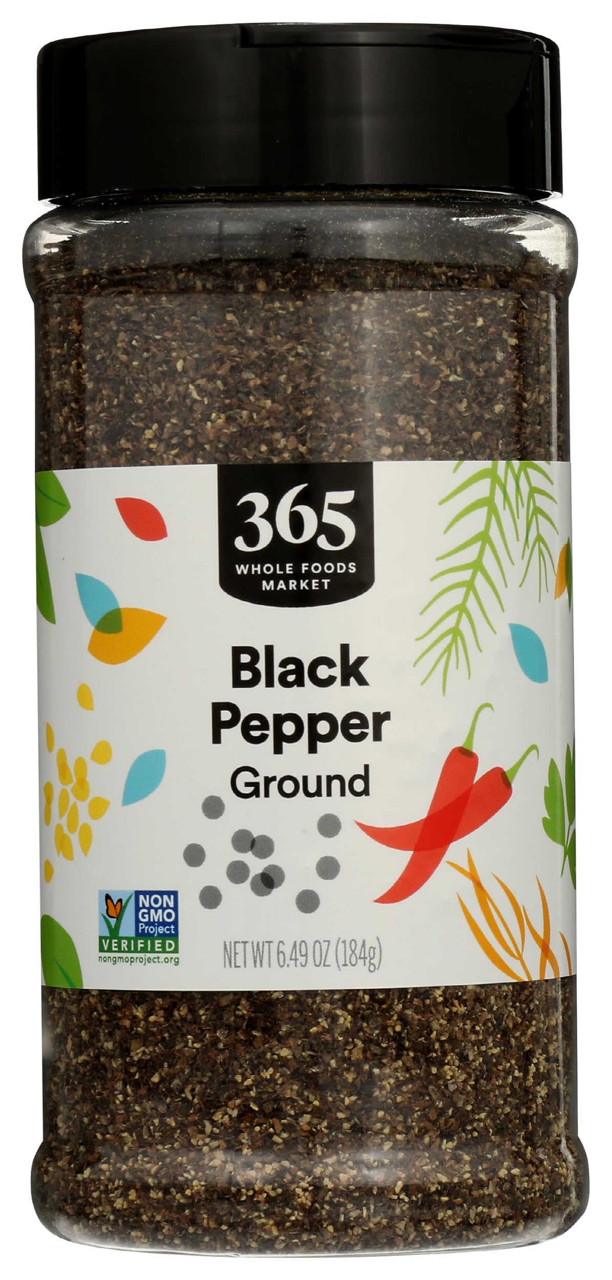 365 by Whole Foods Market, Medium Grind Black Pepper, 6.49 Ounce