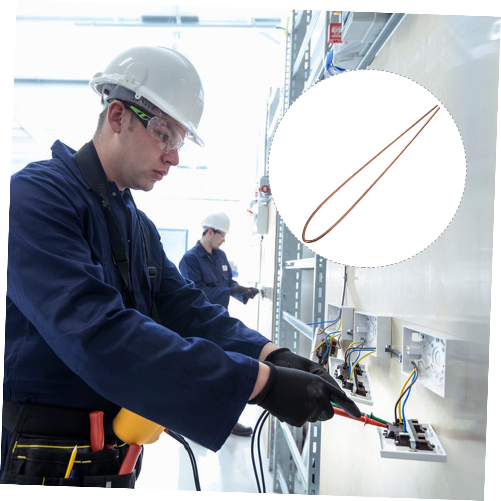 Cabilock Kupferstange mit Exzellenter Duktilität und Verarbeitbarkeit 99,9% 5mm Reines Rotes Kupfer Durchmesser Werkstoff für Metallbearbeitung und Schweißstab