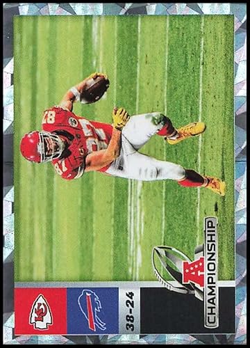 2021 Panini Stickers 3 AFC Championship Foil Chiefs vs Bills NFL Football Mini Sticker Trading Card