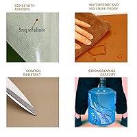 Vista 3 de Parche de cuero autoadhesivo para sofá, resistente al desgaste, impermeable, fuerte adhesivo, parche de reparación de muebles para asientos