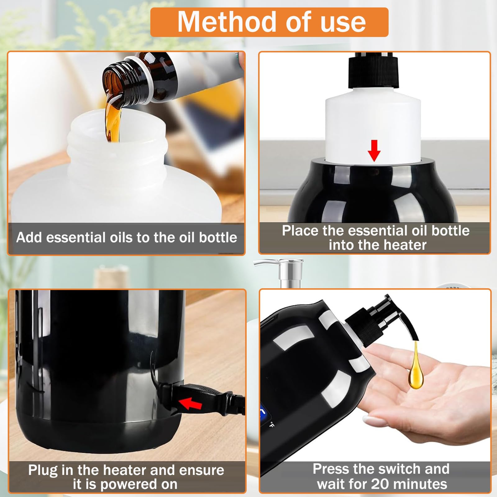 iFCOW Massage Oil Warmer, Electric Massage Oil Digital Heater with Two Oil Bottle Body Lotion Warmer Adjustable Heating Temperature and Timer for SPA Salon and Home