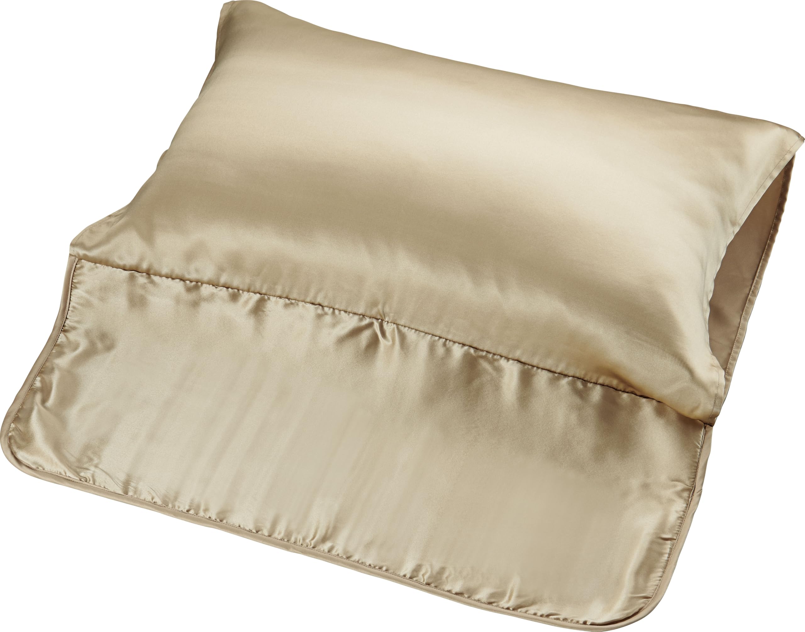 Amazon｜コジット シルクシャイニーピローパッド シャンパンゴールド