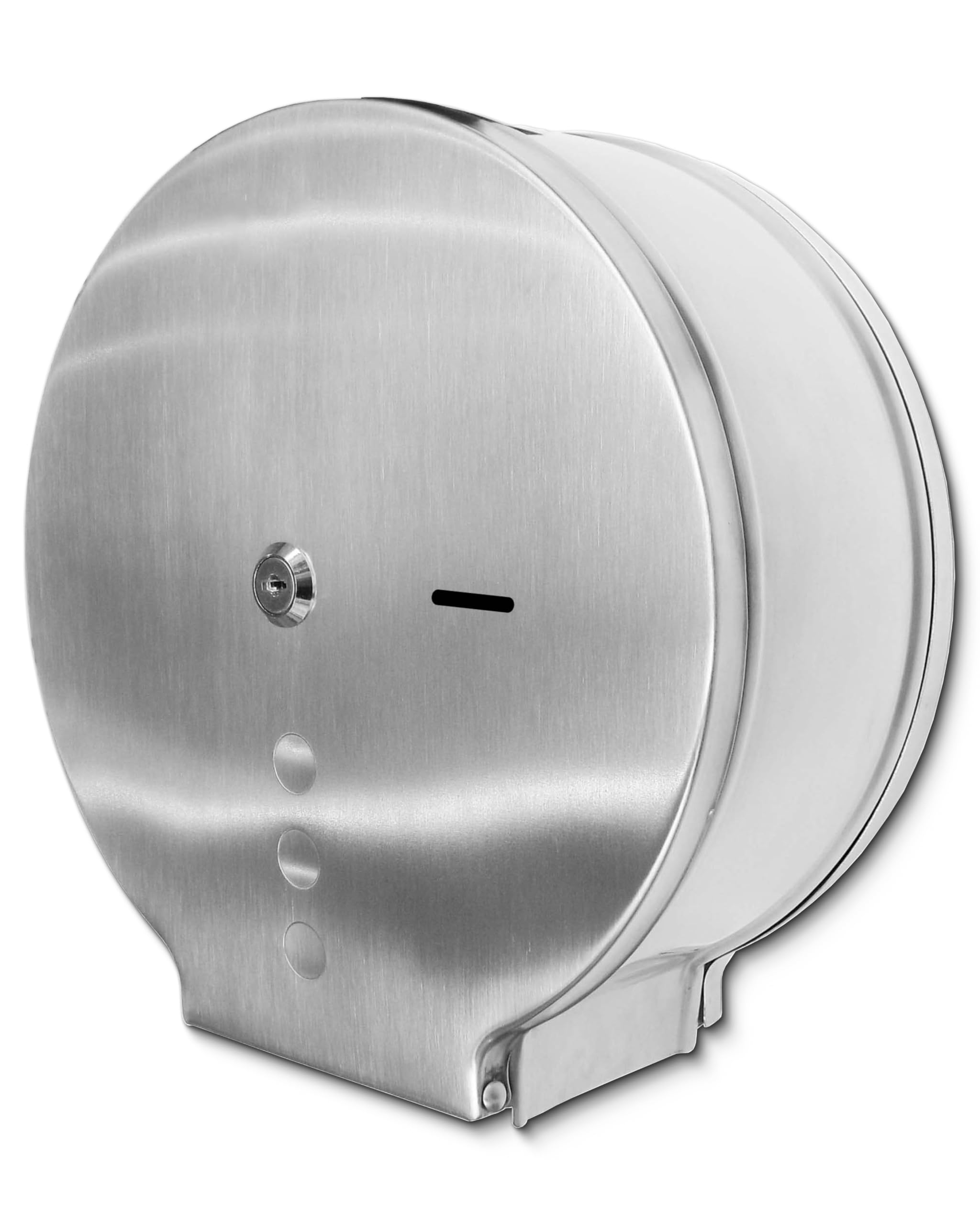 Set Maxi Jumbo Toilettenpapierspender Edelstahl | Edelstahl matt, inkl. 2 Jumborollen à 300 m, 100 % Zellstoff & abschließbar