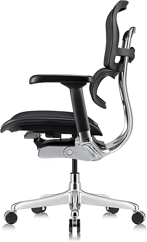 Miniatura 7 de Tempur-Pedic Ergohuman GEN2 Asiento ergonómico para silla de oficina con respaldo medio, brazos ajustables, altura del asiento, bloqueo de