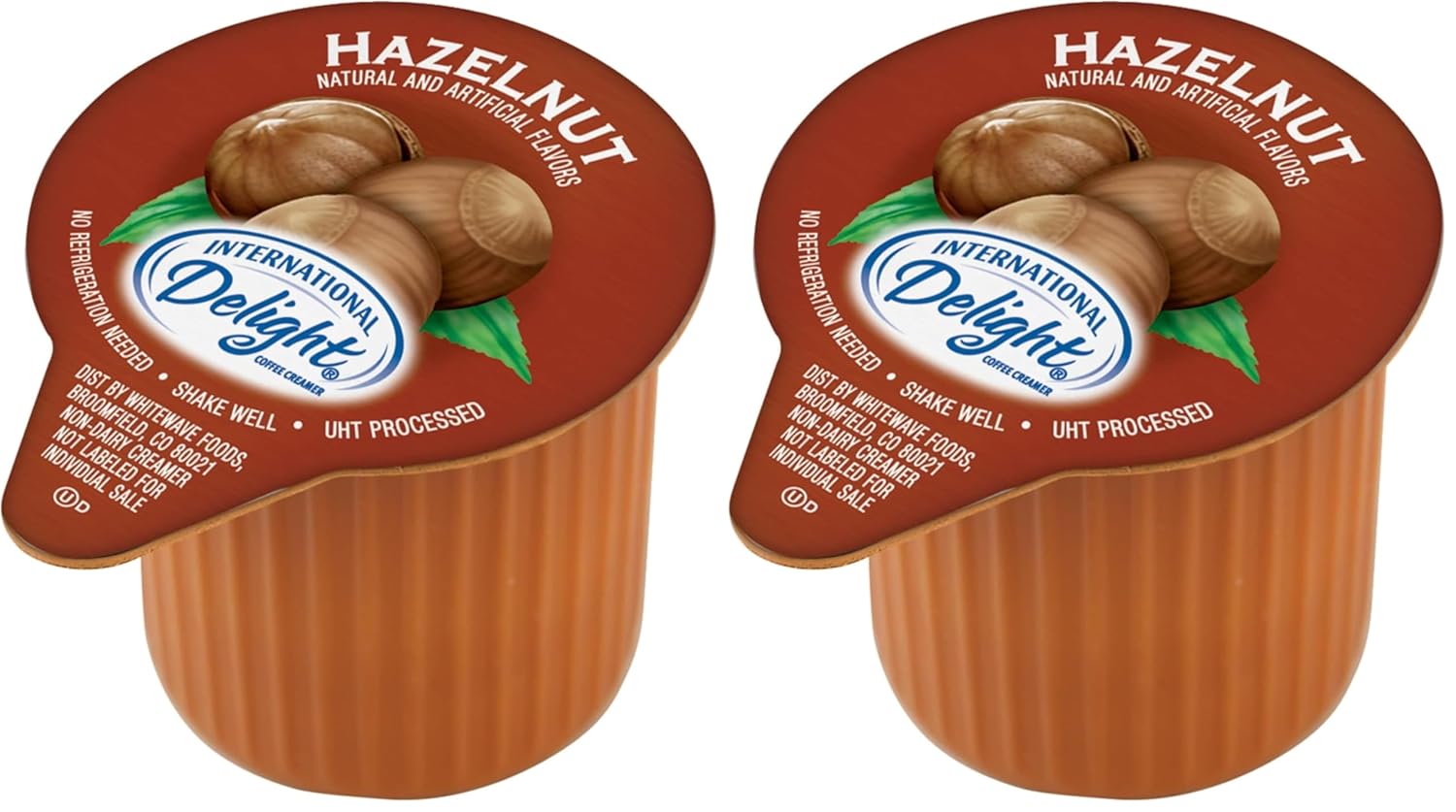 International Delight, SingleServe Coffee Creamers Pack of 1 Shelf Stable NonDairy Flavored Coffee Creamer Great for Home Use Offices Parties or Group Events, Hazelnut, 192 Count, (Pack of 192)