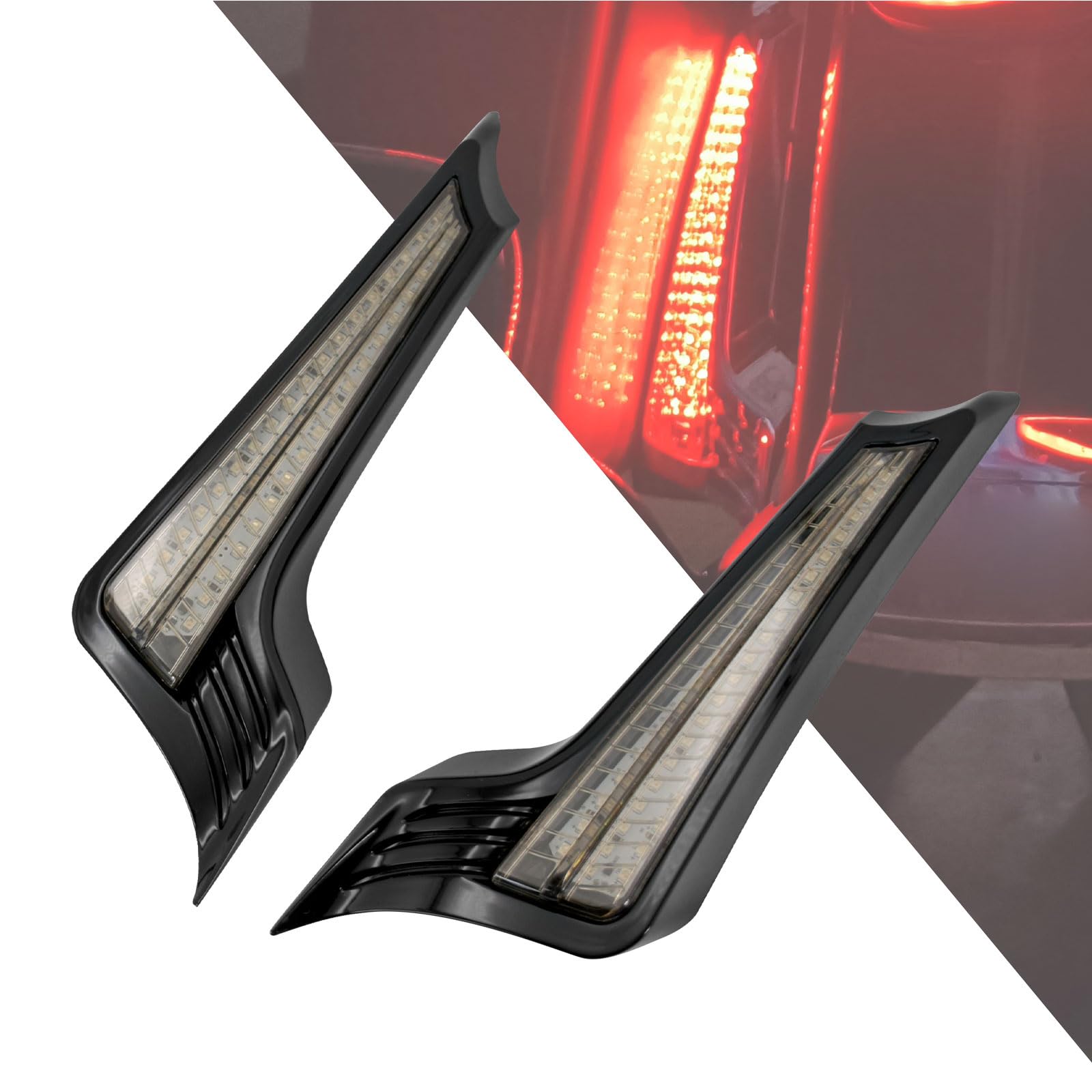 Amazon | HDBUBALUS バイク LED フィラーパネルライト ブレーキ ターン