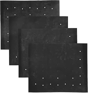 Tapetes de churrasqueira para churrasqueira ao ar livre, conjunto de 4 tapetes de churrasqueira, tapetes antiaderentes para churrasqueira e tapetes de cozimento, reutilizáveis e resistentes ao calor, funciona em carvão a gás e churrasqueira elétrica-40 x 33 centímetros