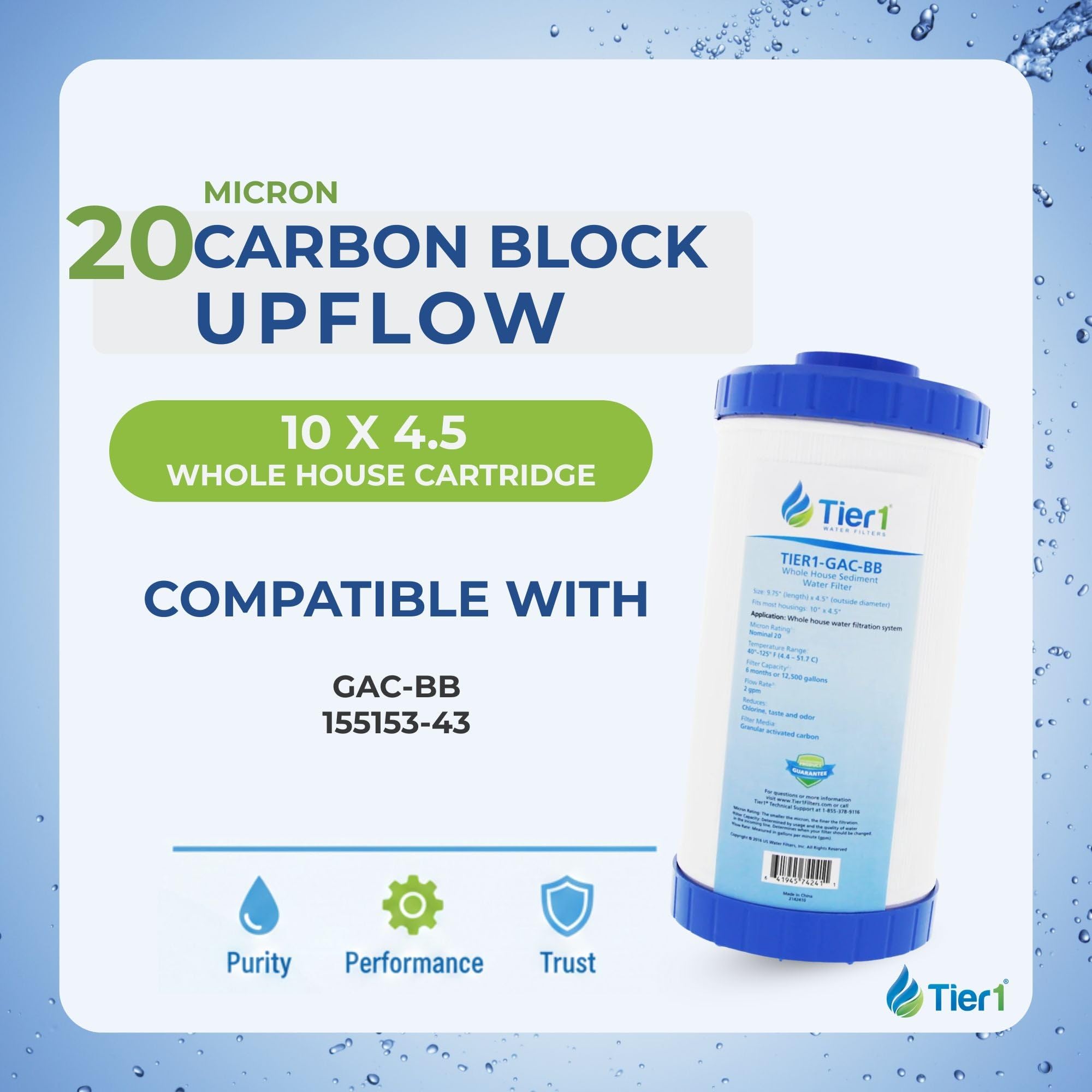\(*゜∀゜*)/ Pentek 155153, GAC-BB Granular Activated Carbon, 4.5