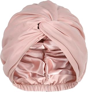 YANIBEST Turbans for Women Satin Bonnet Silk Bonnet for Sleeping Turban Head Wraps for Women Adjustable Turban Headwrap