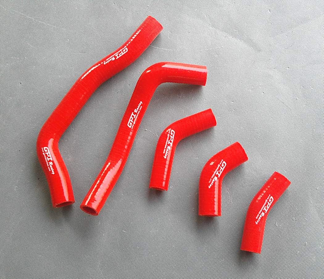 Silicone Radiator Hose for Honda CRF450R CRF450 CRF 450 R 2005 2006 2007 2008 (Red)