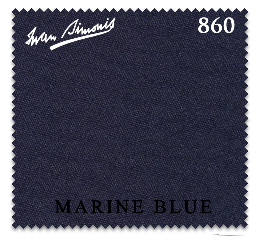 Iwan Simonis 860 Pool Billiard Table Cloth - Authorized Dealer (Marine Blue, 10 ft)