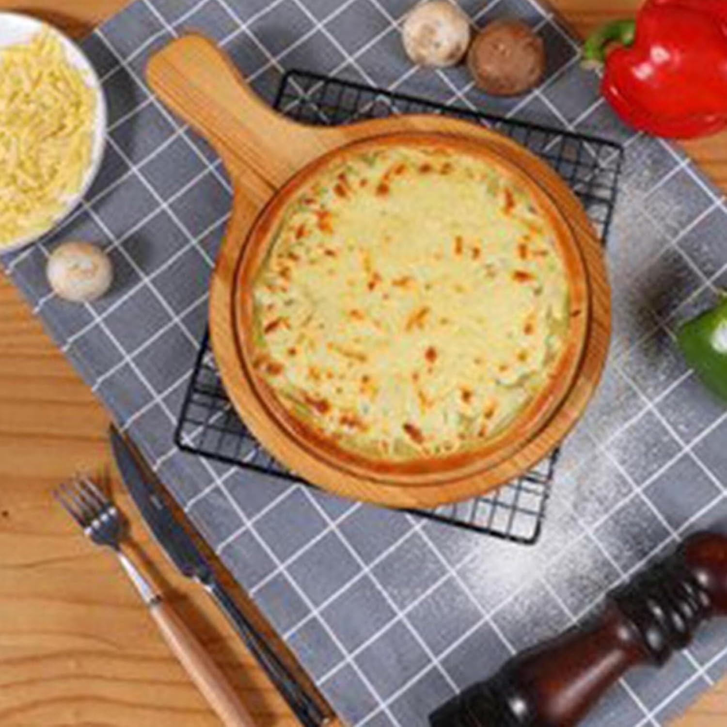 Pizza Dough Press Pizza Dough Press Machine,Electric Pastry,Stainless Steel Manual Roller Sheeter Pasta Maker,for(15cm)