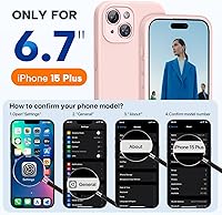 Vista 780 de Miracase Funda diseñada para iPhone 13 Pro Max con protector de pantalla, [forro de microfibra suave antiarañazos], funda protectora de silicona