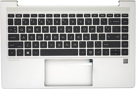 New Replacement for HP Probook 440 G8 445 G8 14 Notebook US Layout Palmrest Upper Case with Non Backlit Keyboard Assembly M23770-001 Silver