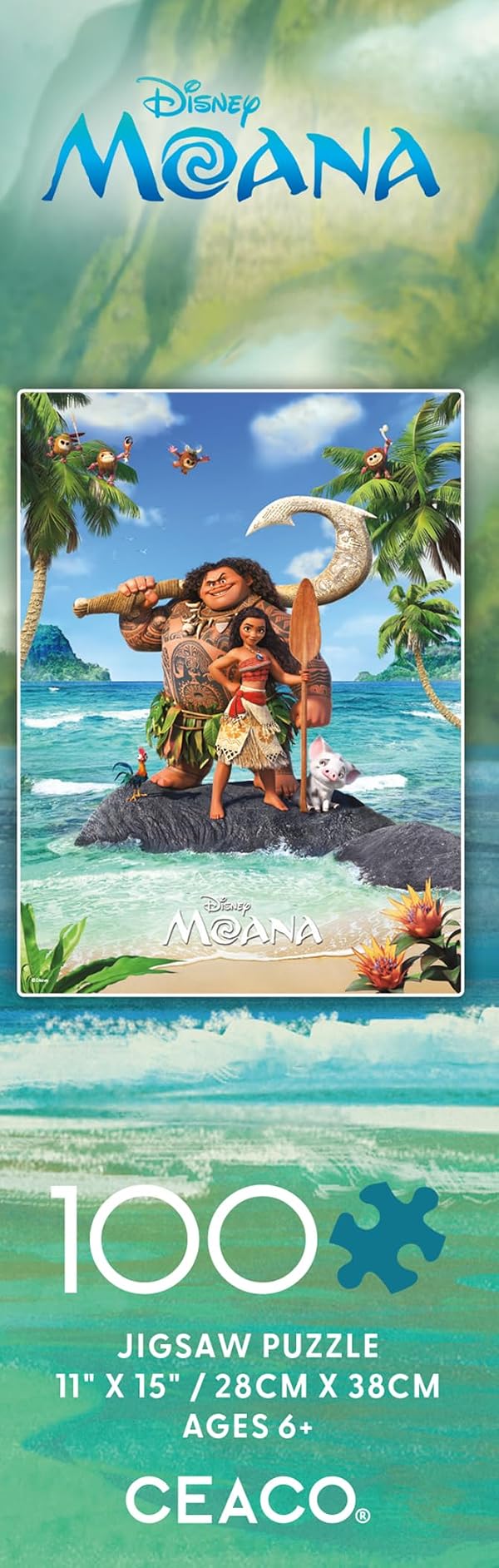 Ceaco - Disney Moana - 100 Piece Jigsaw Puzzle for Kids Ages 6-8 by CEACO - Used condition - Image 7