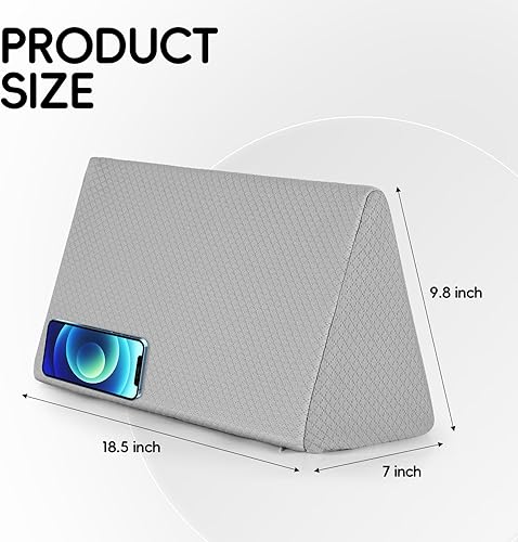 Miniatura 2 de Almohada de cuña pequeña para dormir, yoga, meditación, estiramiento, almohada de cuña pequeña para silla y cama, proporciona apoyo y alivia la