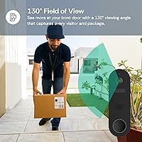 Vista 5 de Luna Doorbell Camera Wireless, AI Human/Package Detection, Instant Alerts, Night Vision, 2-Way Audio, Battery/Wired Powered, Cloud Storage, 2.4GHz