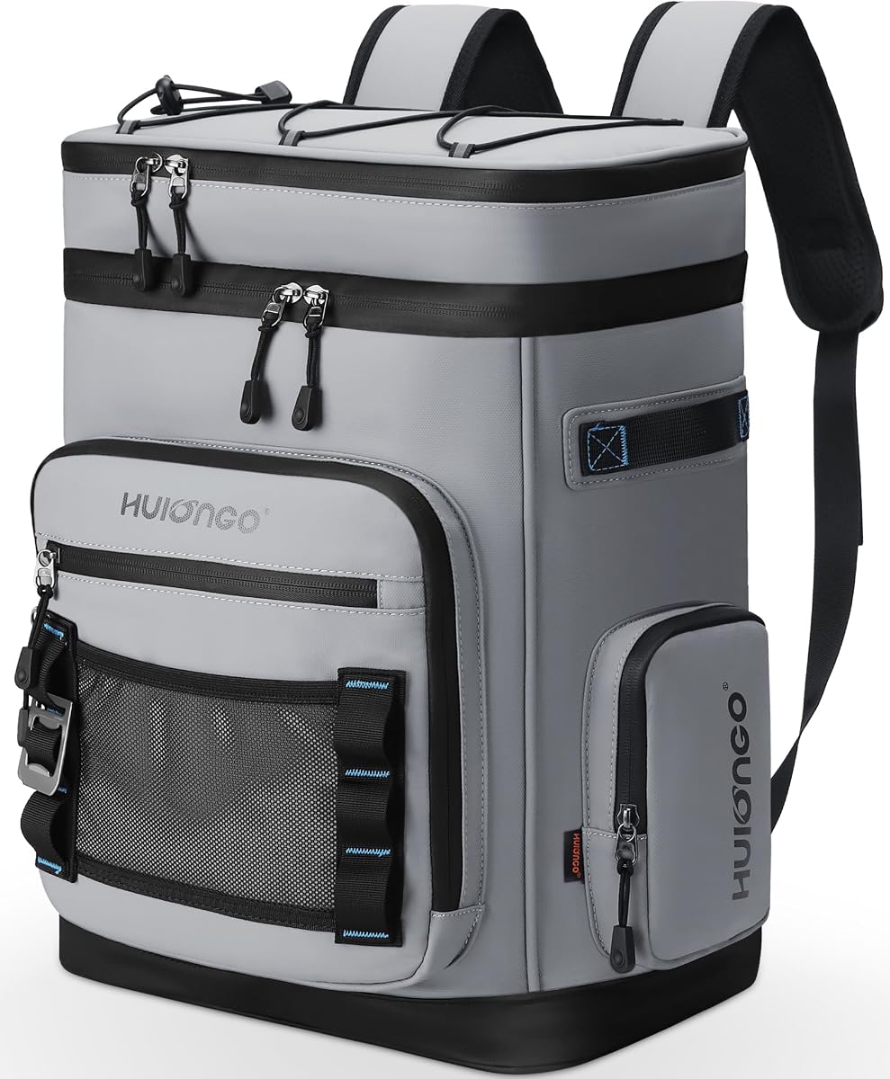 Large Waterproof Insulated Cooler Backpack, 30L, 48Cans | Men & Women, Leak Proof, for Camping, Beach, Fishing, Picnic, Travel, Outdoor