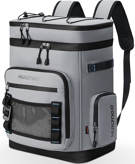 Hulongo Large Waterproof Insulated Cooler Backpack for Men & Women, Leak Proof Cooler Backpack for Camping, Beach