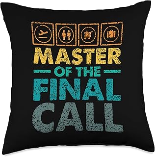 Master Of The Final Call Airport Airline Gate Agent Throw Pillow