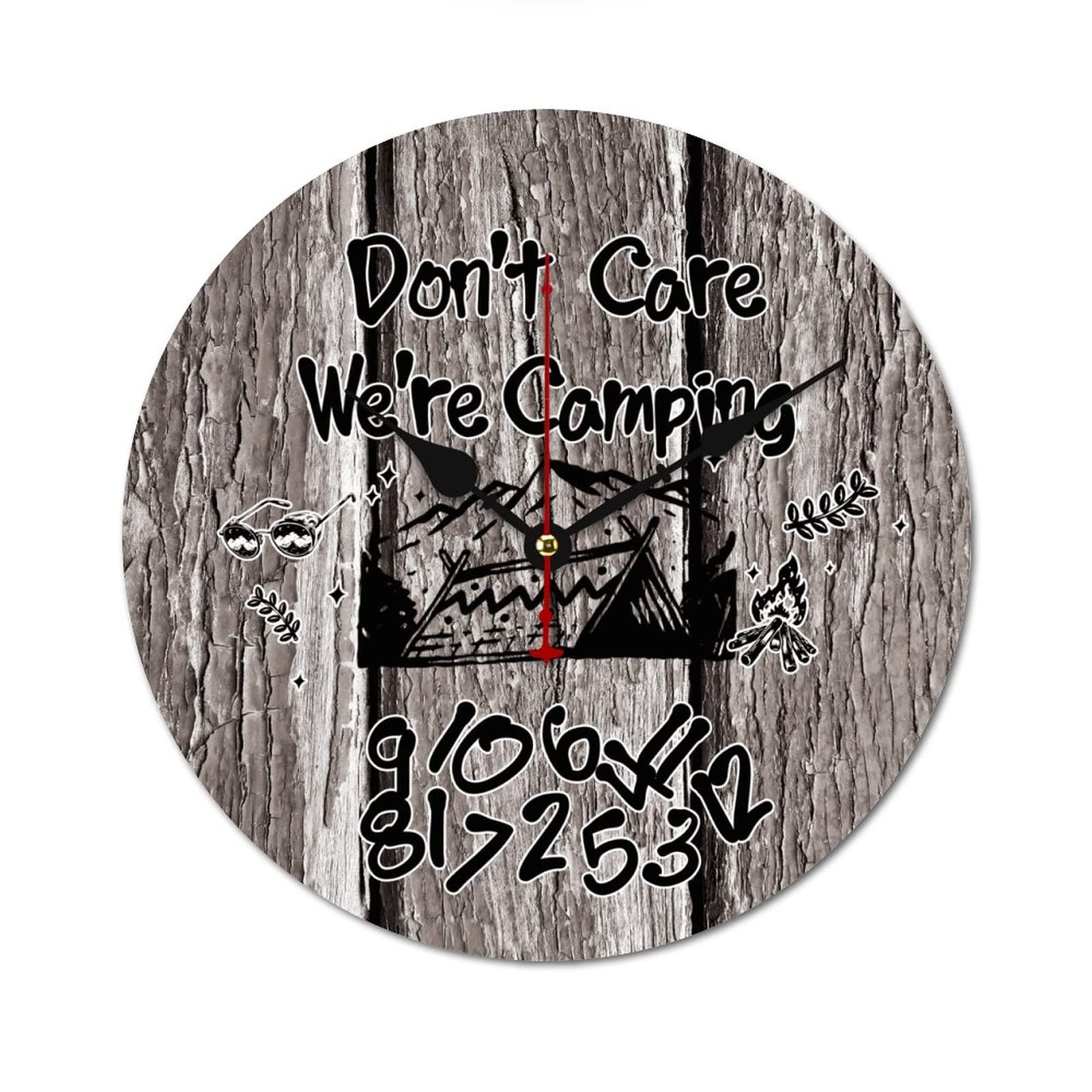 Horloge murale camping vintage pour décorer votre salon ou van