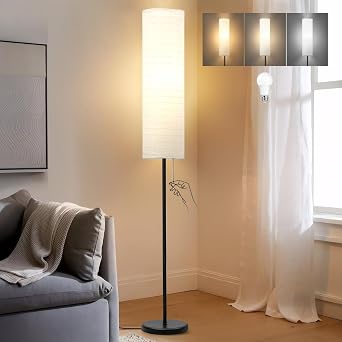 GyroVu Floor Lamp for Living Room Black, Modern Floor Lamps for Bedrooms [Energy Class A]