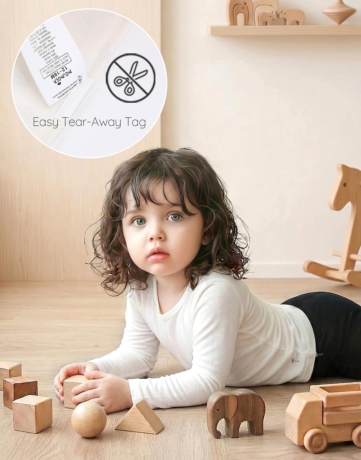 moimoln Premium Modal Ultra Soft Baby Base Layer Collection - Thin Breathable T-Shirt or Leggings