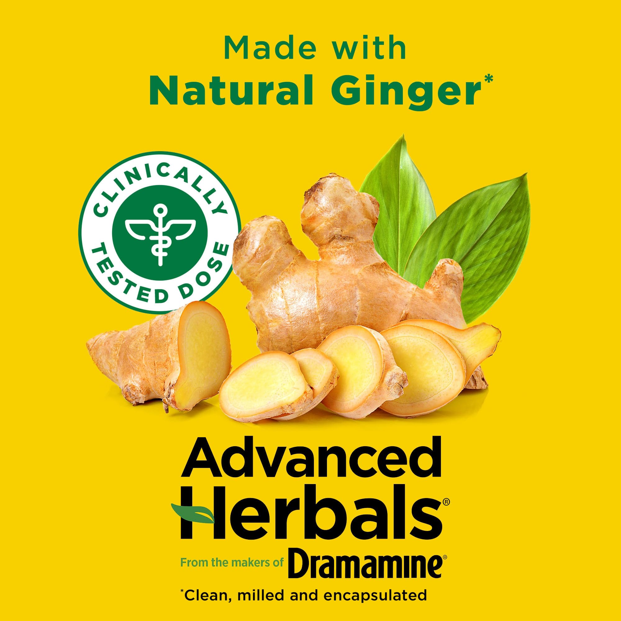 Advanced Herbals Non-Drowsy Motion Sickness Relief Ginger Capsules, 18 Ct — Amazon image 6