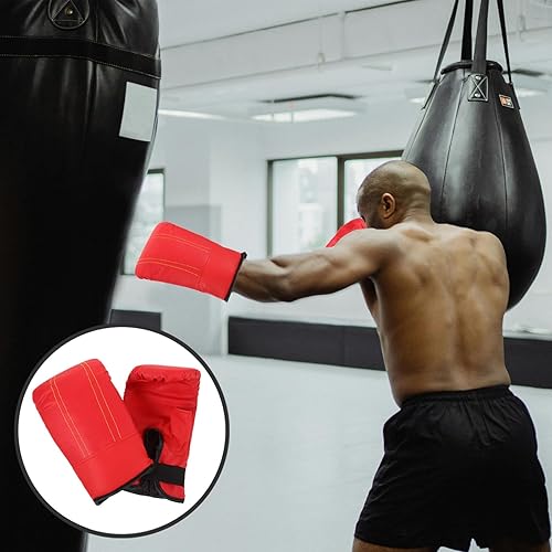 Miniatura 2 de Luxshiny Professional Kickboxing Gloves for Training Anti-wear Material with Breathable Palm and Widened Wristband Comfortable Ergonomic Design for
