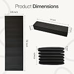 Modyst No Tapis de yoga pliant, TPE Tapis de yoga pliant, Tapis d'exercice pliable pour le yoga, Pilates, séances d'entraînement au sol, Design compact, Voyage amical, Idéal pour la maison & Gymnase
