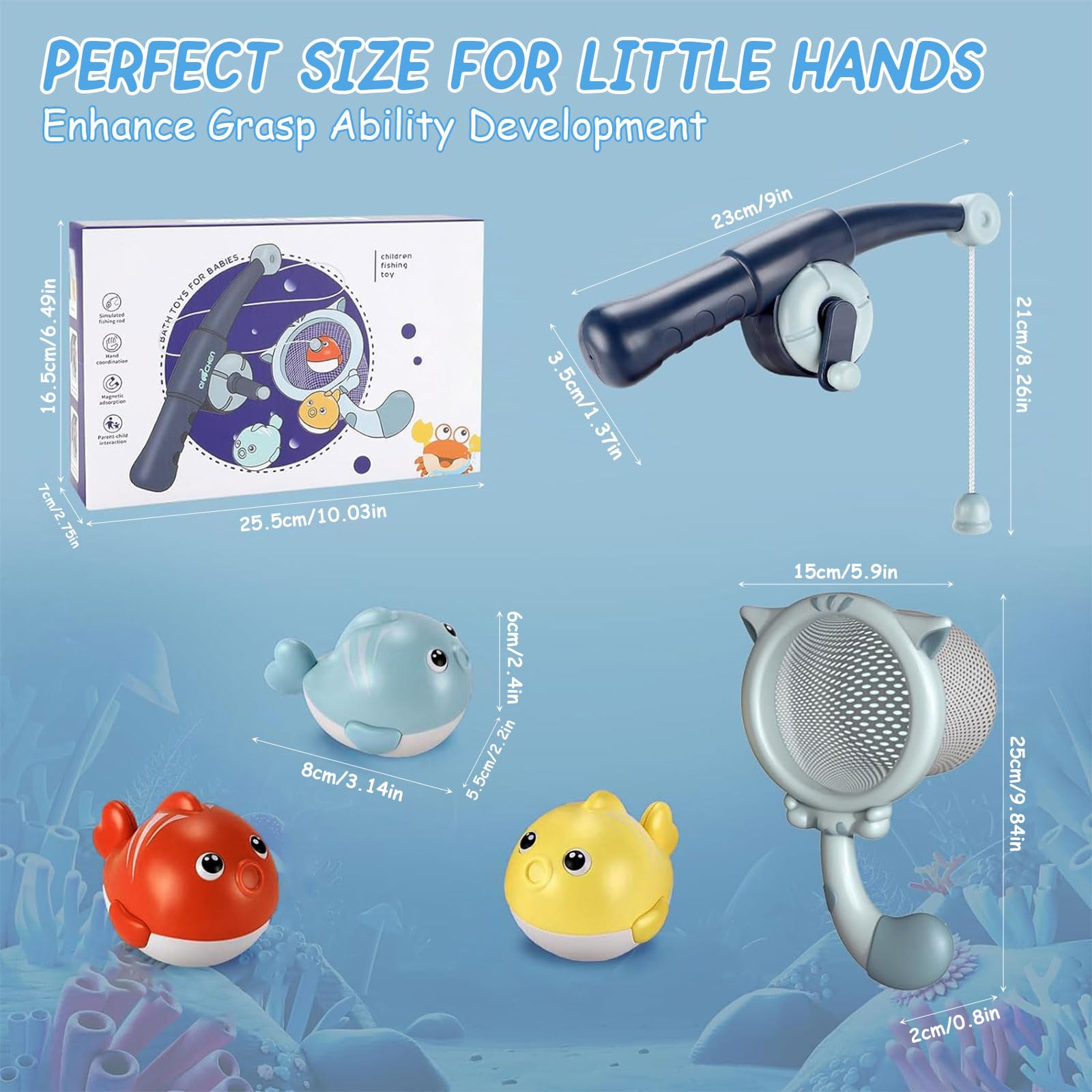 Jouets de bain en plastique pour enfants, baignoire avec poupée bébé, jouets de bain en plastique, salle de bain éducative, douche flottante, ensemble de jouets cadeaux, 7 pièces de 30cm / Piscines