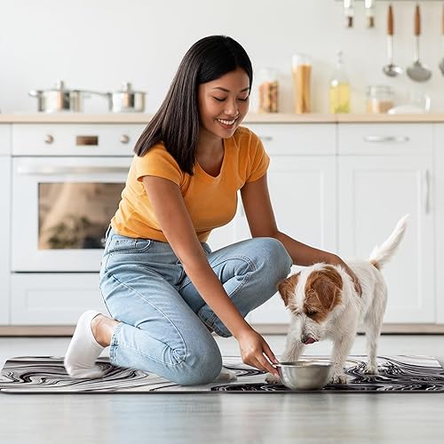 Miniatura 7 de Colorful Star - Juego de 2 alfombras acolchadas antifatiga para cocina, lavandería y oficina, espuma ergonómica cómoda, impermeable, antideslizante,