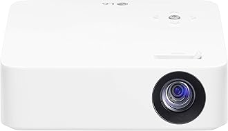 LG PH30N Portable 100" CineBeam Full HD Projector with connectivity Bluetooth sound, Built-in Battery, and Screen Share, HDMI - White