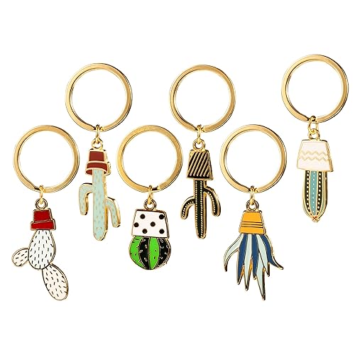 Cute Creative Cactus Shaped Key Chains Key Rings Pendants Gifts