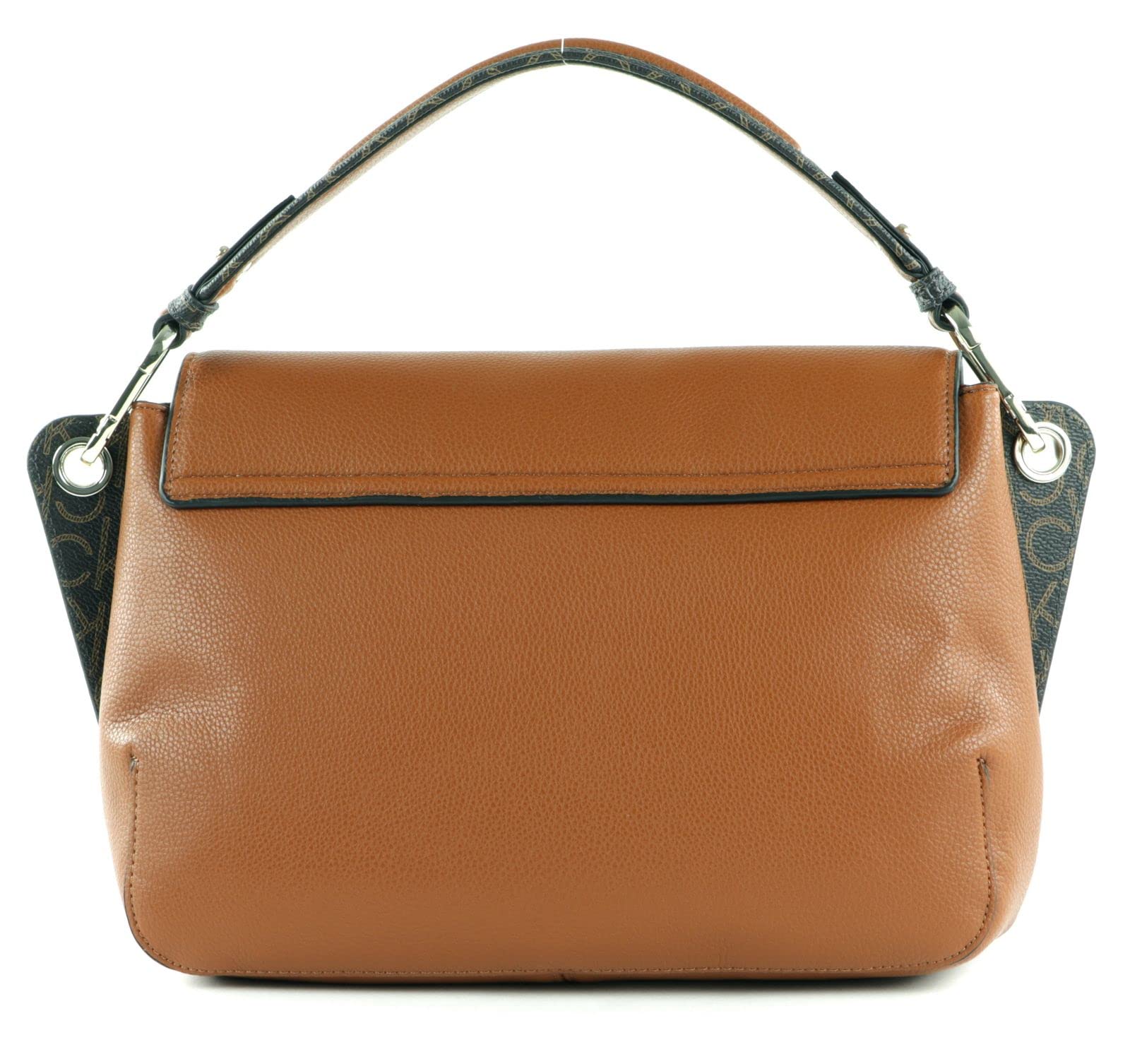 Calvin Klein CK Accent Flap Tote Caramel