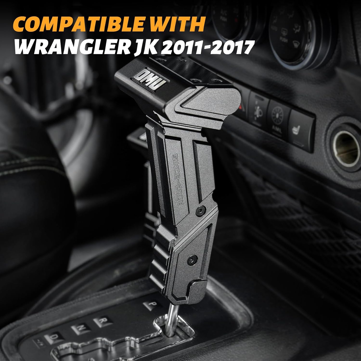 MAIKER Gear Shift Lever Knob Cover Kit for Jeep Wrangler JK JKU 2011-2017