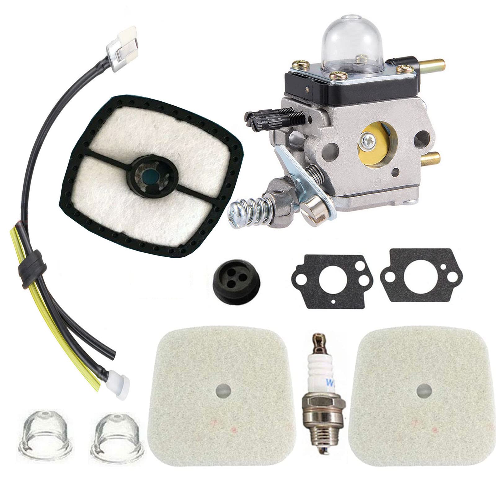 BEIYIPARTS Carburetor Carb for Echo TC2100 Mantis Tiller Cultivator # C1U-K46 12520005360