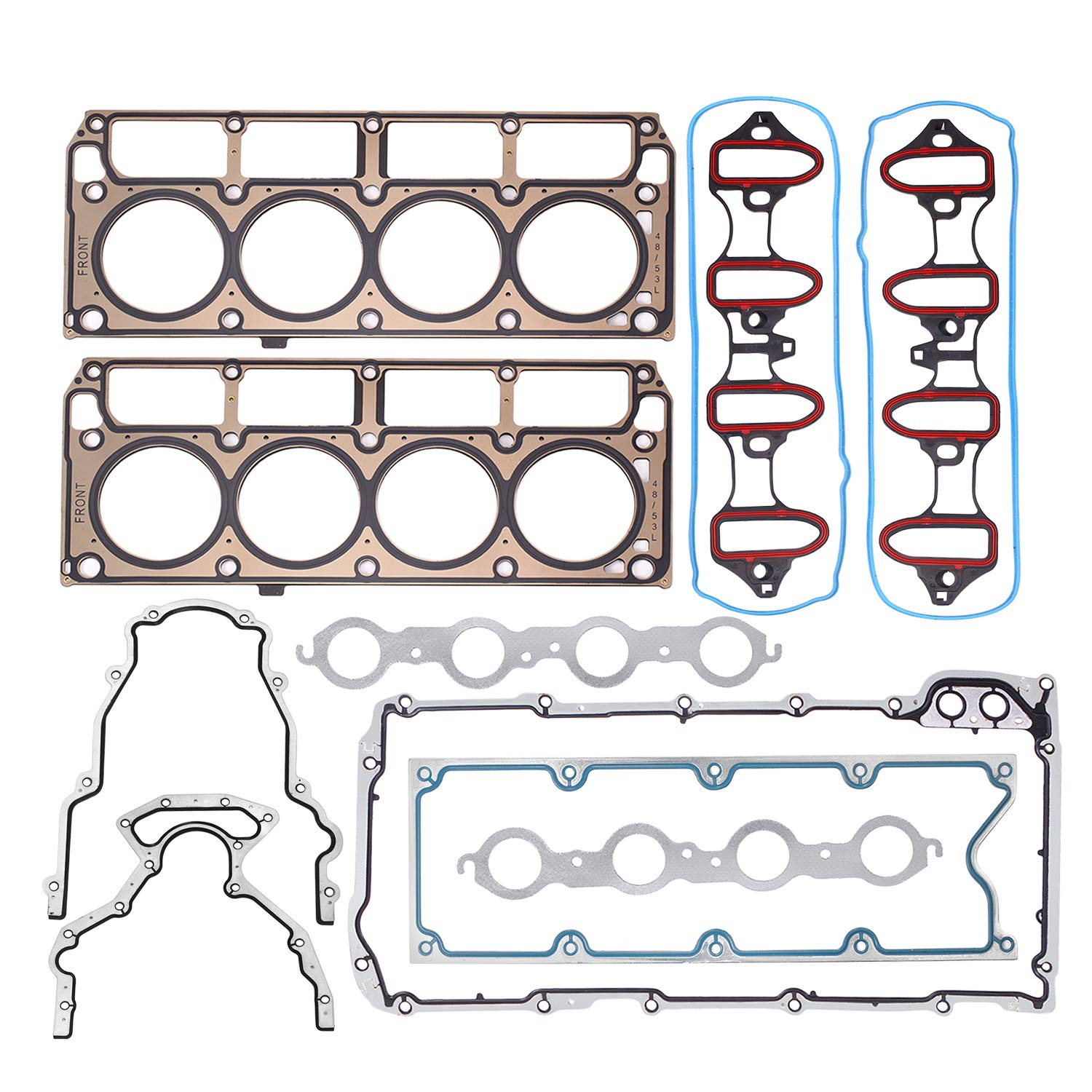 Limicar Cylinder Head Gasket Full Set Compatible With 2002 2003 2004 2005 2006 2007 2008 2009 2010 2011 Silverado Tahoe Gmc Yukon Envoy Buick Cadillac 4 8l 5 3l