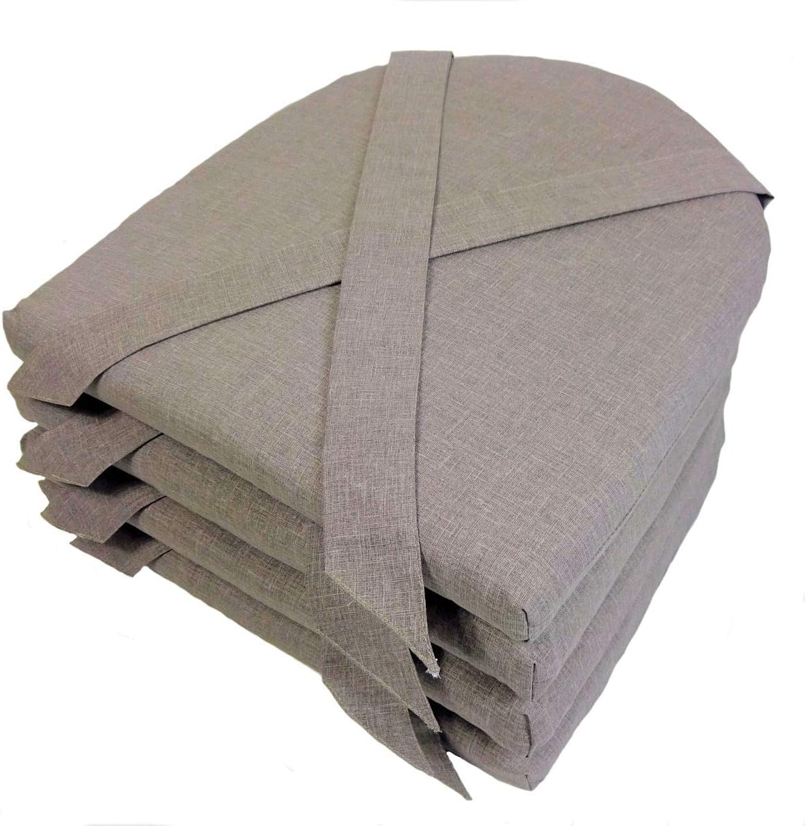 Amazon.de Rattani Set 4 x Stuhlkissen/Sitzkissen Marina halbrund mit