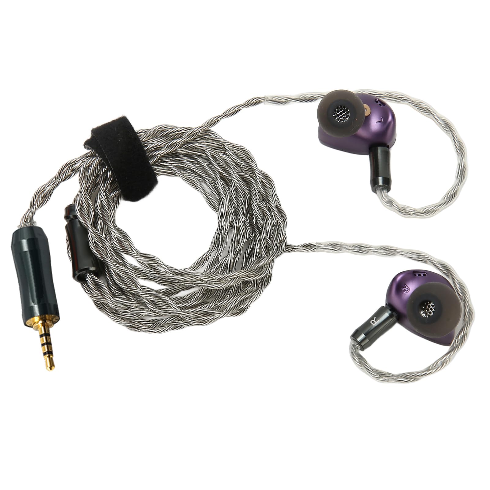 Cocoarm Monitor Earbuds z Odpinanym Kablem, HiFi 13mm Podwójny (2.5)
