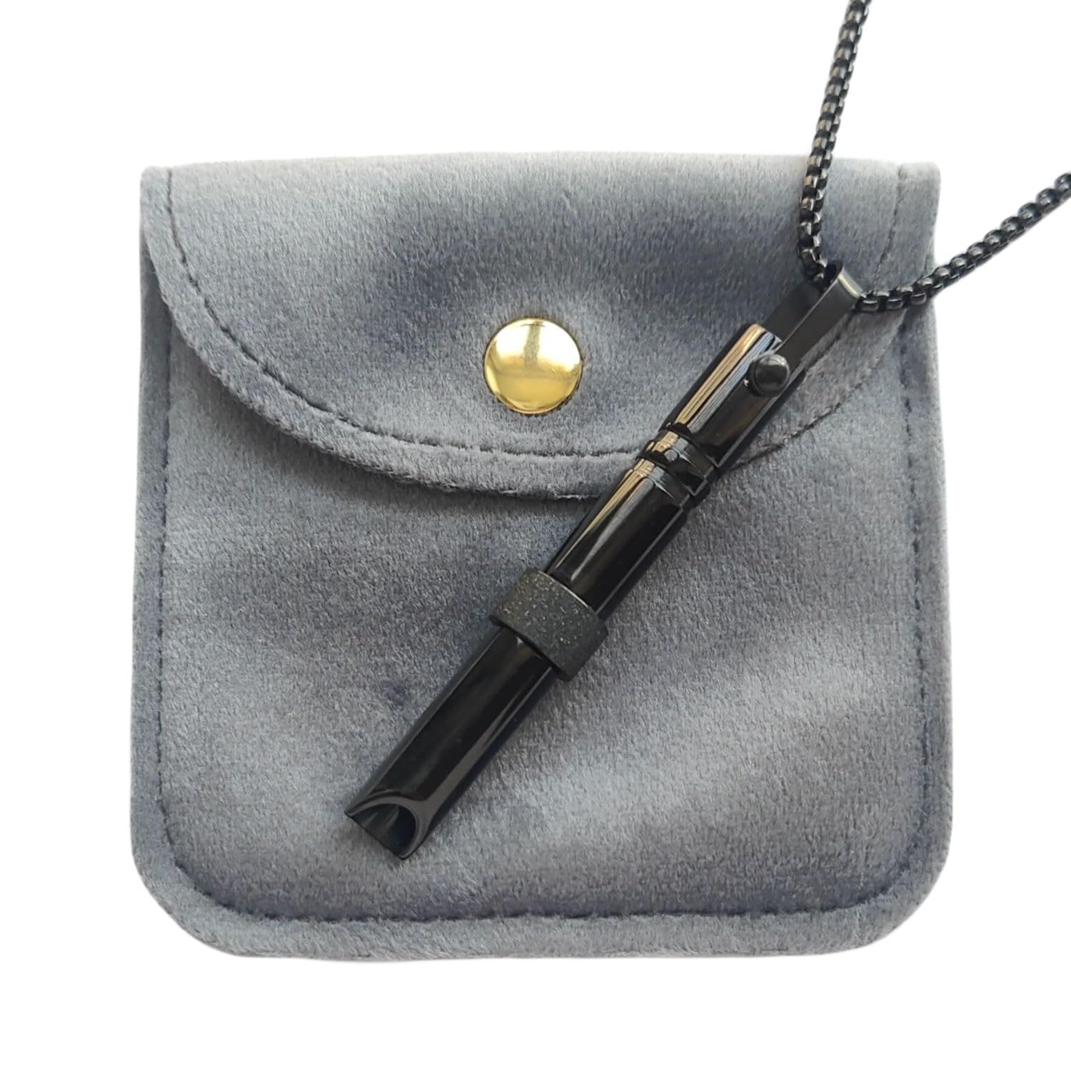 CosfogAnxiety Necklace, Silent Breathing Necklace, Anxiety Necklaces for Women and Men, Mindful Breathing Necklace (Silver Color)