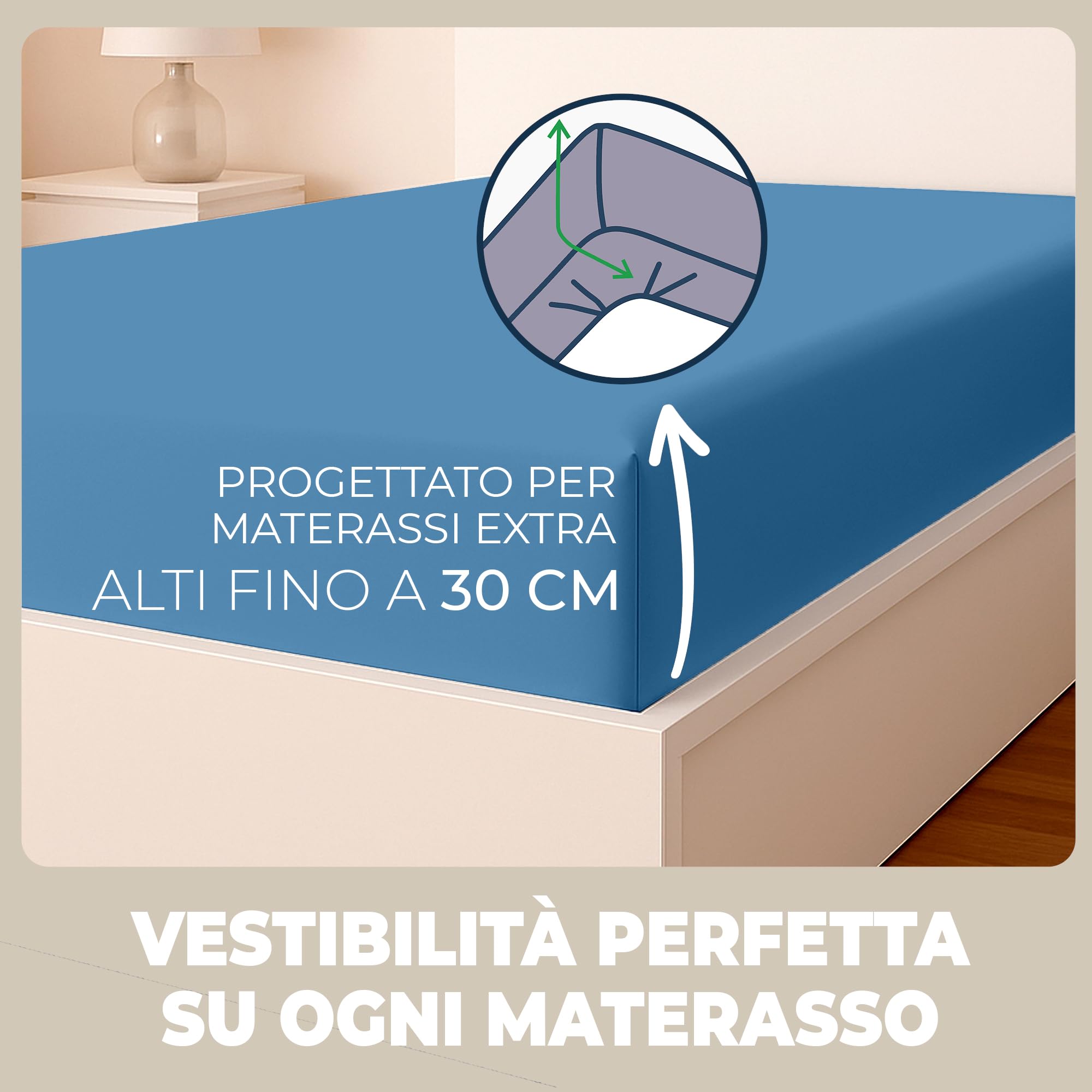 Lenzuolo con Angoli Singolo Piazza e Mezza Lenzuola matrimoniali sotto Angoli Tinta Unita Bambino Adulto Fitted Bed Sheet 100% Cotone profondità 45cm (Color : Purple, Size : 200x220cm
